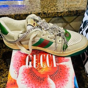 Gucci Jeweled Screener Sneaker